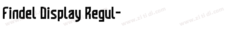Findel Display Regul字体转换